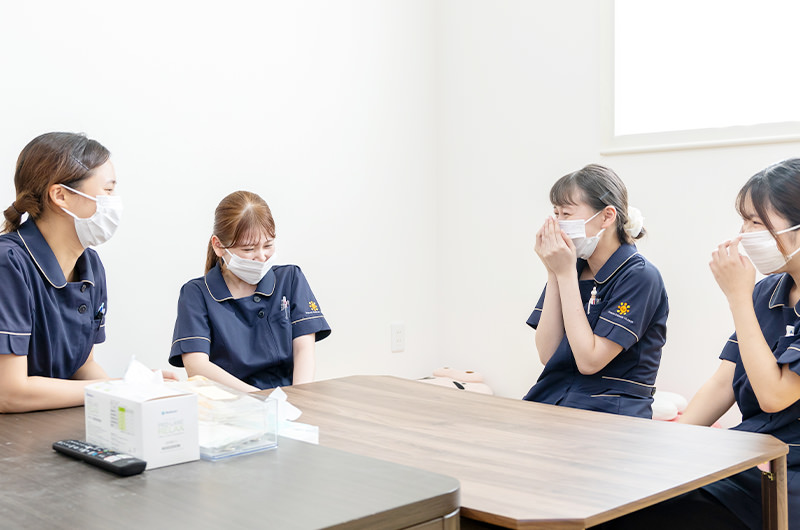 明るく賑やかな職場で楽しく働ける